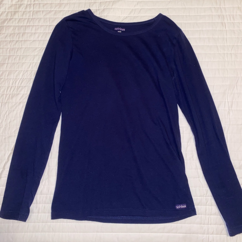 Long sleeve under scrub top